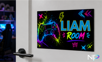 Personalized Gaming Door Sign