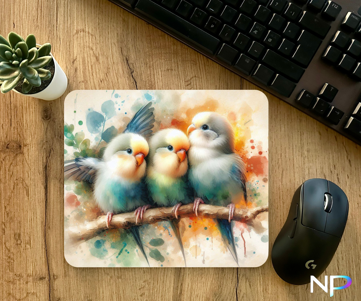 Cute Bird Mouse Pad