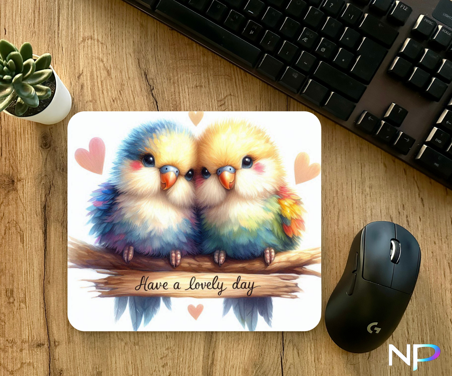 Love Birds Mouse Pad