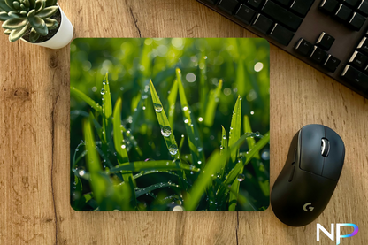 Morning Dew Grass Mouse Pad