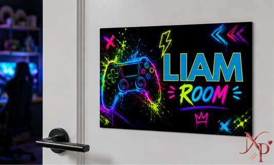 Personalized Gaming Door Sign
