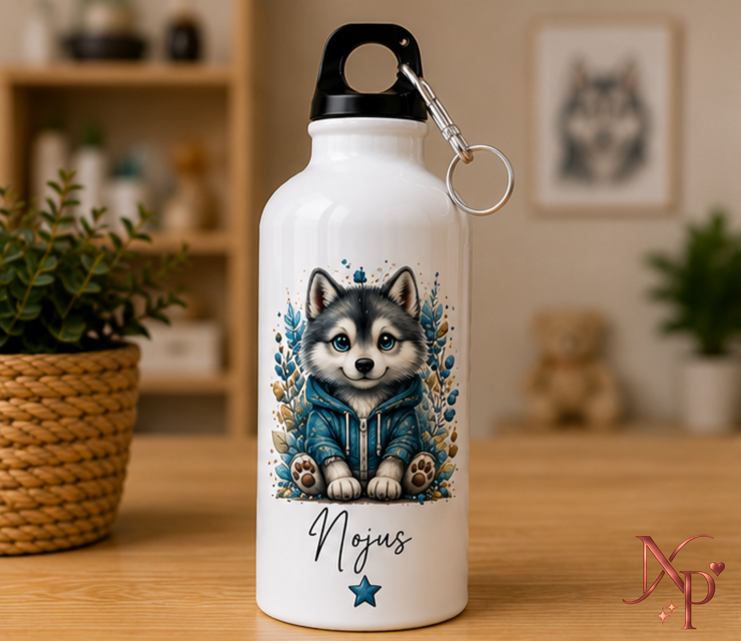 Personalized Husky Water Bottle