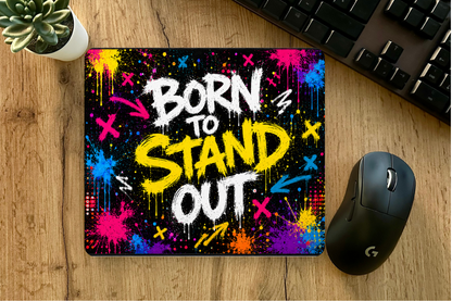 Born To Stand Out Graffiti Mouse Pad