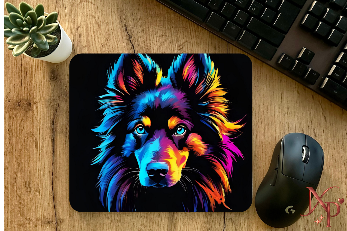 Colorful Dog Mouse Pad