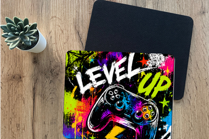 Level Up Graffiti Gaming Mouse Pad