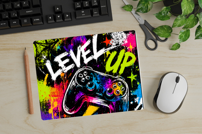 Level Up Graffiti Gaming Mouse Pad