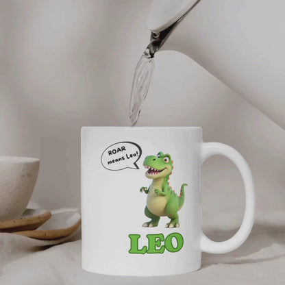 Personalized Dinosaur Mug - "Roar Means..."