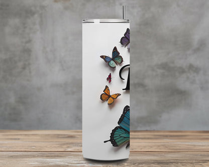 Dream Big Butterfly  Skinny Tumbler - 600 ml