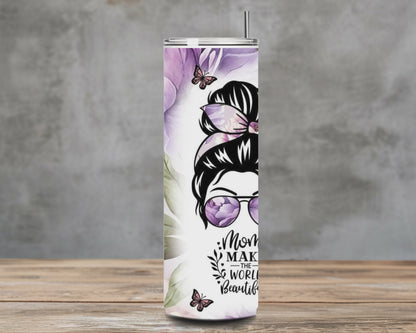 Mom Nutrition Facts Skinny Tumbler