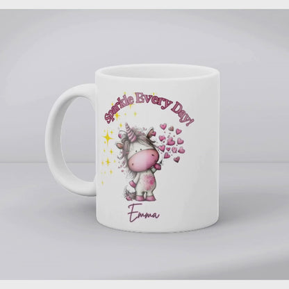 Sparkle Every Day-Personalized Unicorn Mug