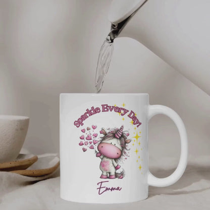 Sparkle Every Day-Personalized Unicorn Mug